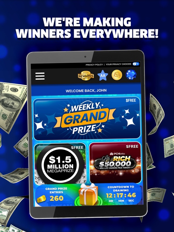 PCH Lotto - Real Cash Jackpots screenshot 1