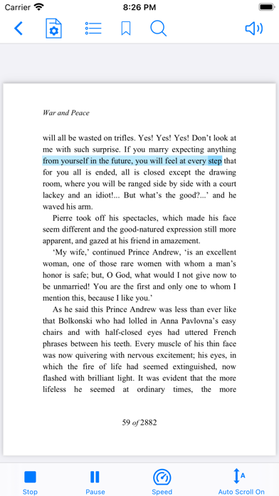 PDF Docs Voice Aloud Reader HD screenshot 3