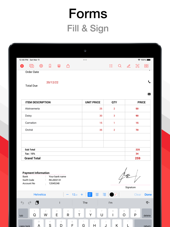 PDF Pro - Reader Editor Forms screenshot 6