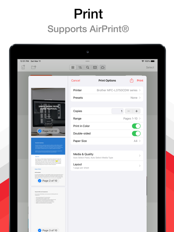 PDF Pro - Reader Editor Forms screenshot 1