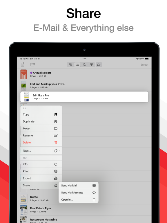 PDF Pro - Reader Editor Forms screenshot 3