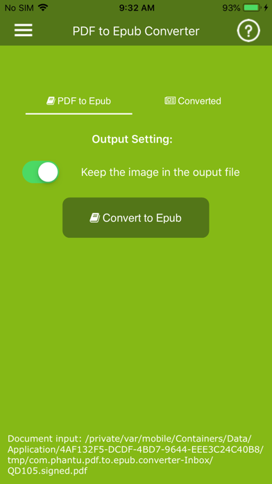 PDF to Epub Converter screenshot 3