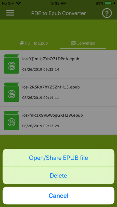PDF to Epub Converter screenshot 1