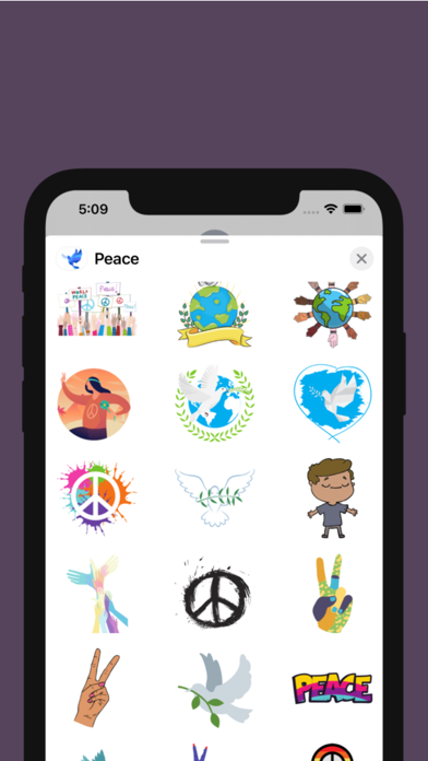 Peace Stickers screenshot 1