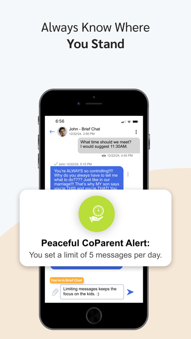 Peaceful CoParenting Messenger screenshot 4