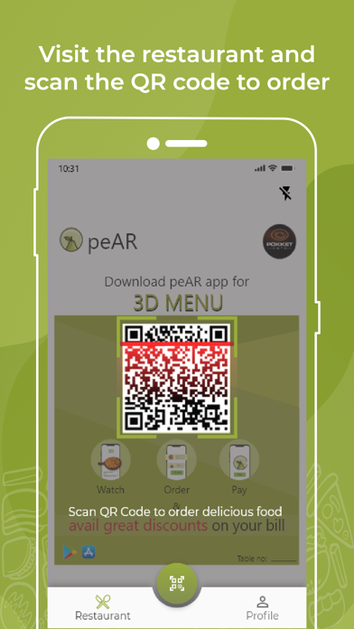 peAR - The AR Menu App screenshot 4