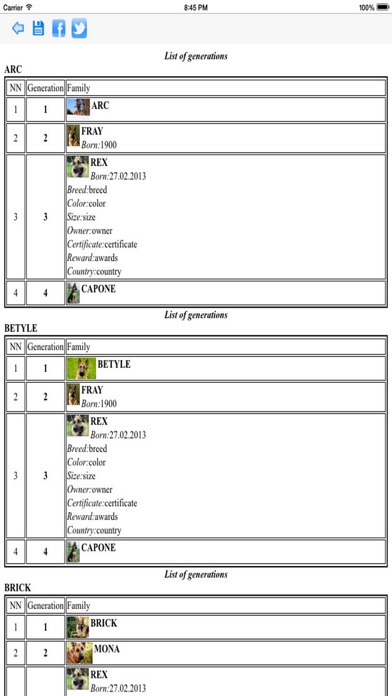 Pedigree of the Animal screenshot 3