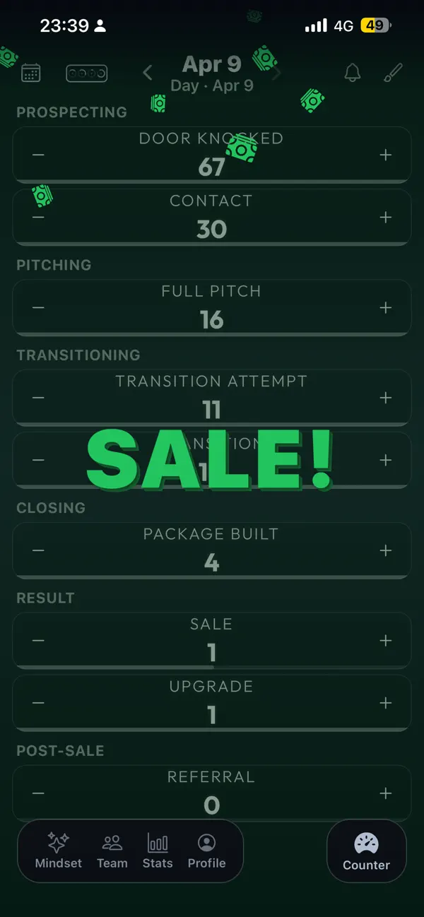 Pedla: D2D Sales Tally Counter screenshot 6