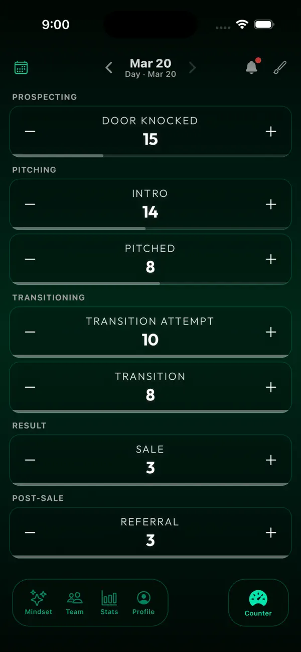 Pedla: D2D Sales Tally Counter screenshot 4