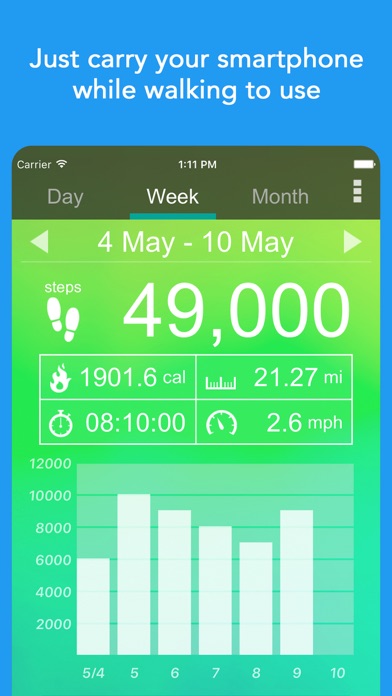 Pedometer α - Step Counter screenshot 2