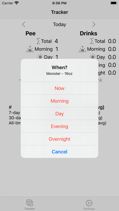 Pee Tracker screenshot 2
