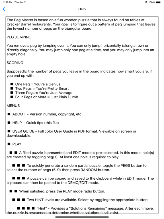 Peg Master screenshot 1