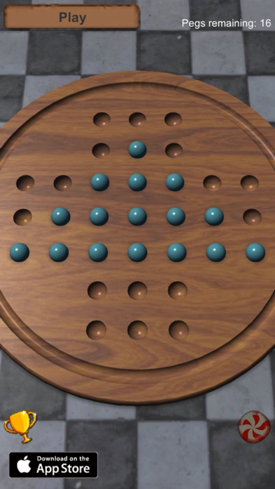 Peg Solitaire Brainvita screenshot 1