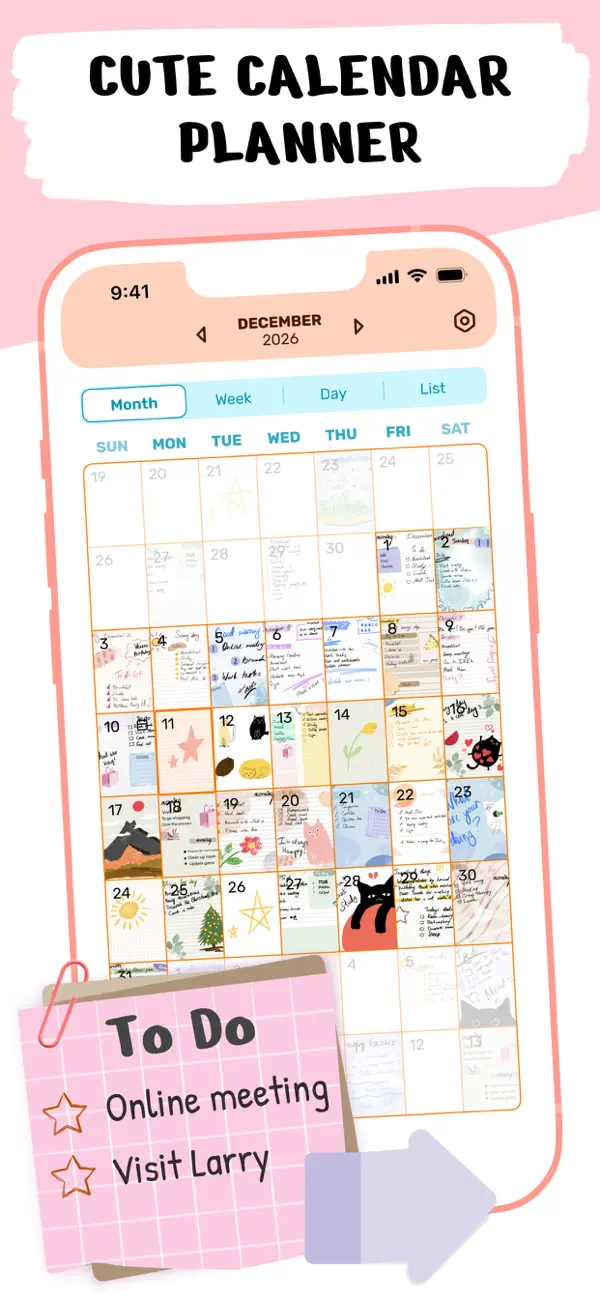 Pencil Calendar: Daily Planner screenshot 5