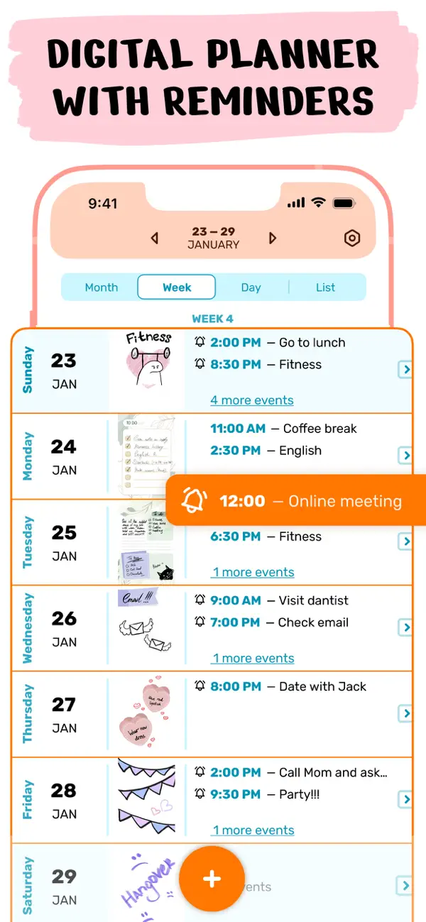 Pencil Calendar: Daily Planner screenshot 2