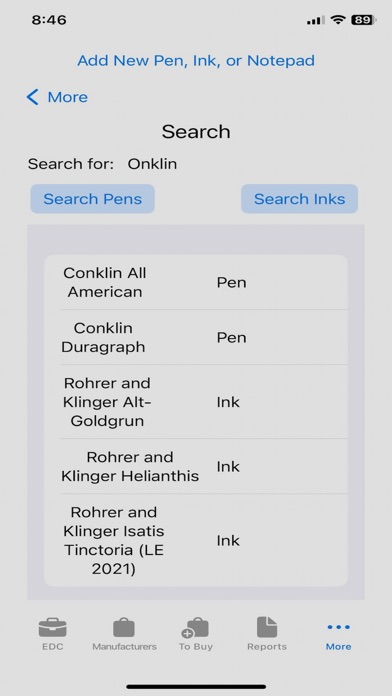 PenList screenshot 2
