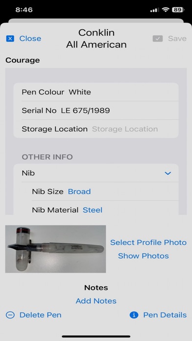 PenList screenshot 3