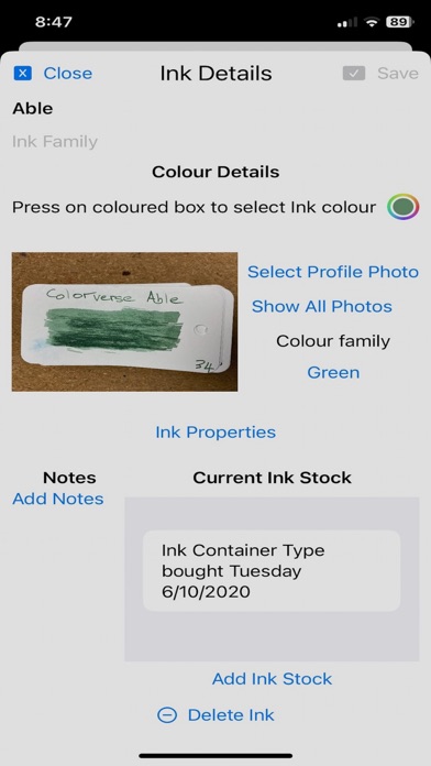 PenList screenshot 1