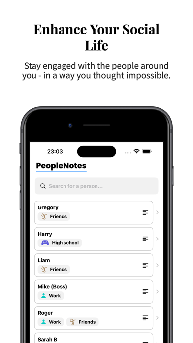 PeopleNotes: Track Connections screenshot 3