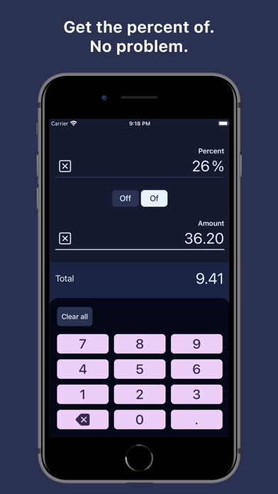 Percent Calculator: Off Of screenshot 3