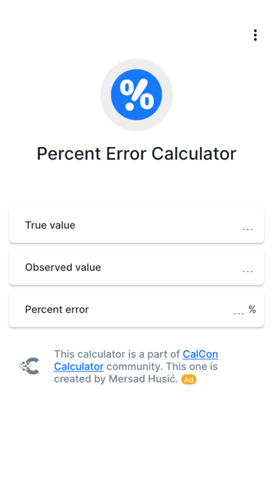 Percent Error Calculator screenshot 3