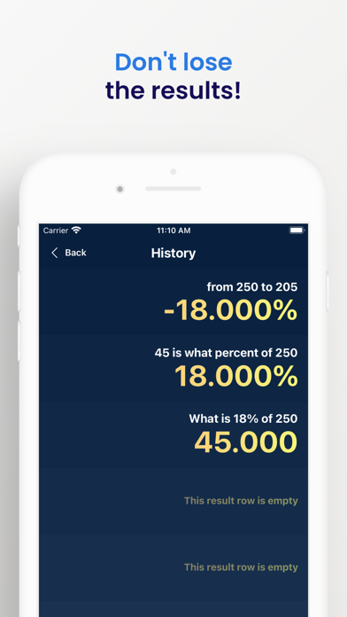 Percentage Calculator - Calc % screenshot 1