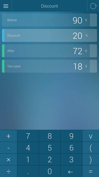 Percentage Calculator - percent, discount, tip screenshot 4