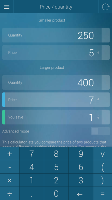 Percentage Calculator - percent, discount, tip screenshot 2