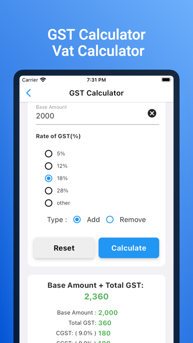Percentage Calculators screenshot 1
