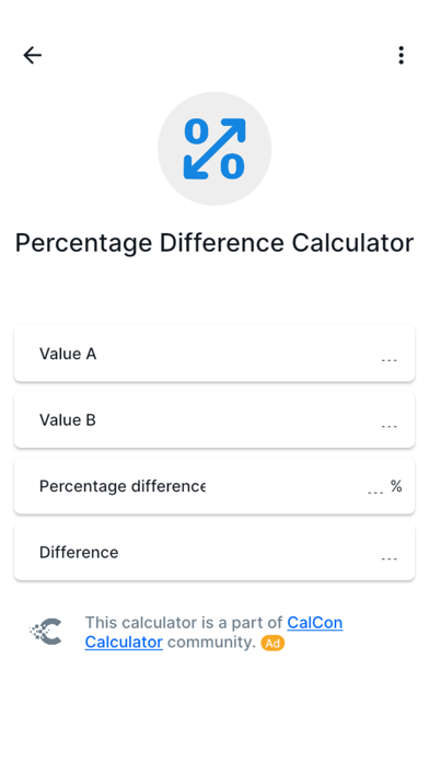 Percentage Difference screenshot 3