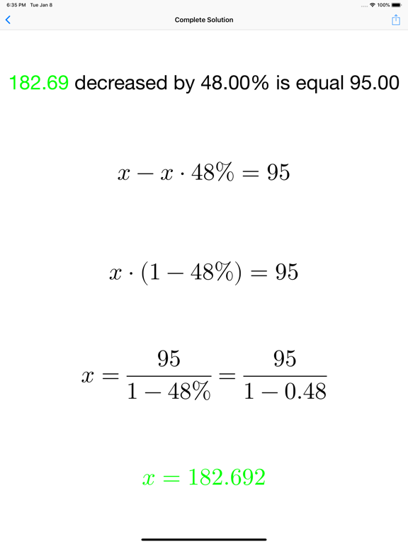 Percentage Solver screenshot 9