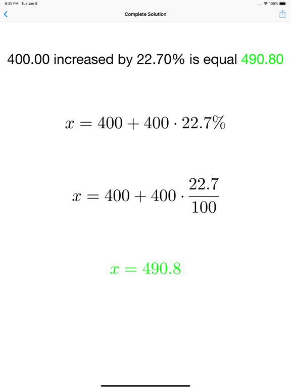 Percentage Solver screenshot 5