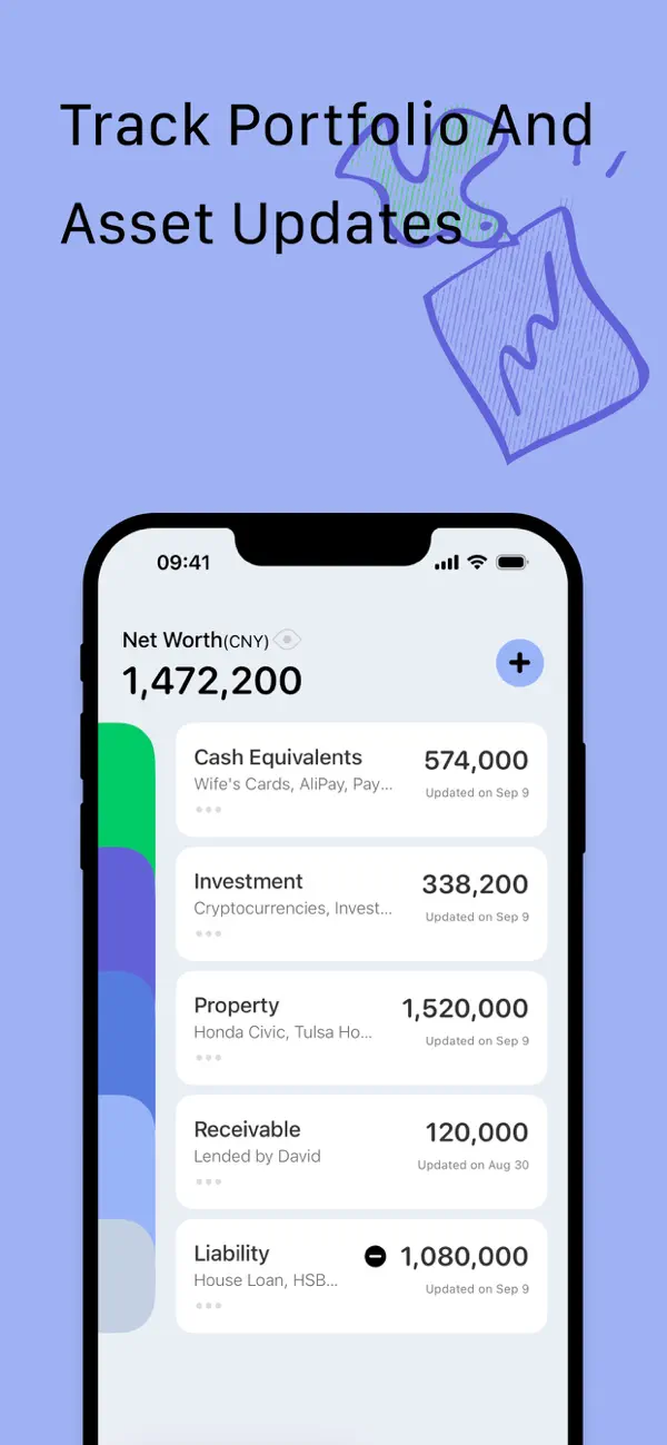 Percento - Net Worth Tracker screenshot 4