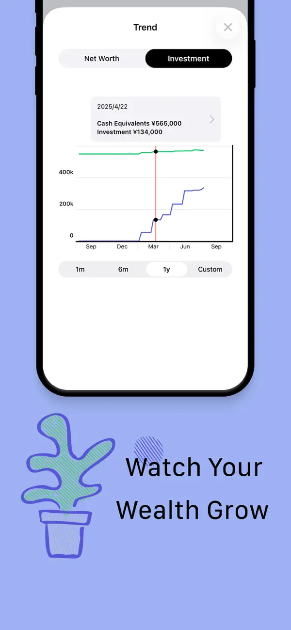 Percento - Net Worth Tracker screenshot 1