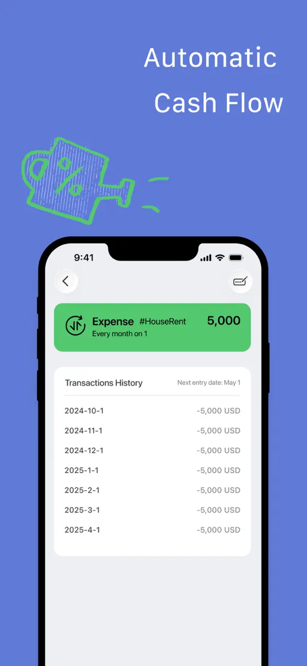 Percento - Net Worth Tracker screenshot 2