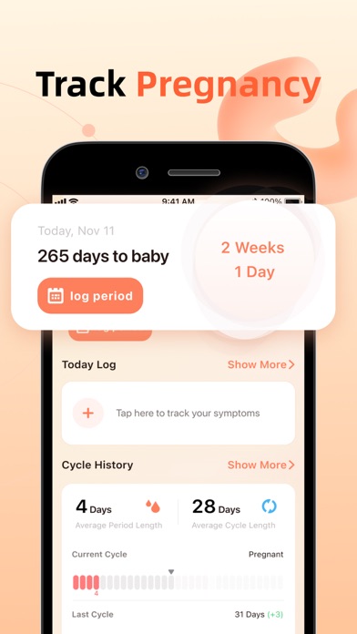 Period Tracker: Monthly Cycles screenshot 1