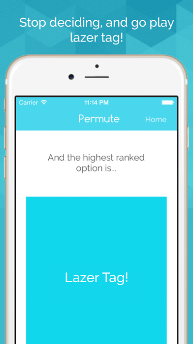 Permute - Social decision making by comparison and anonymous poll screenshot 1