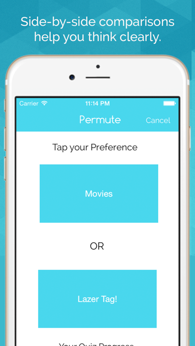 Permute - Social decision making by comparison and anonymous poll screenshot 2