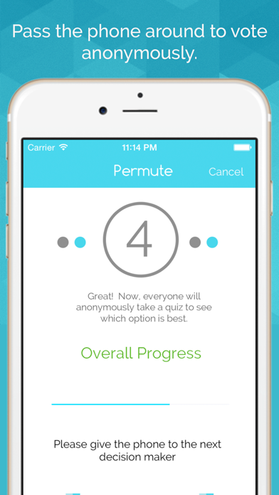 Permute - Social decision making by comparison and anonymous poll screenshot 3