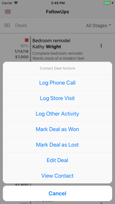 PERQ CRM screenshot 1