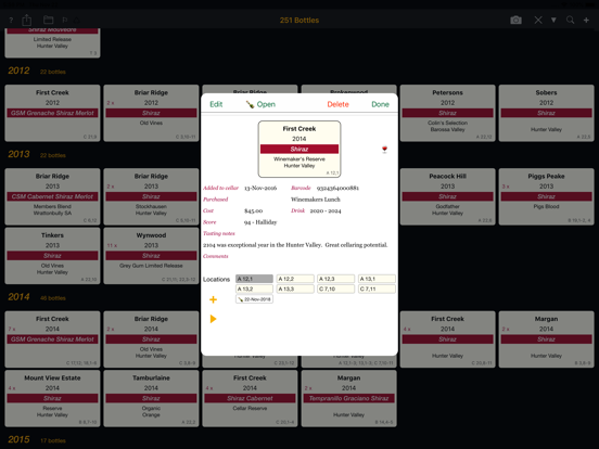 Personal Wine Cellar Database screenshot 5