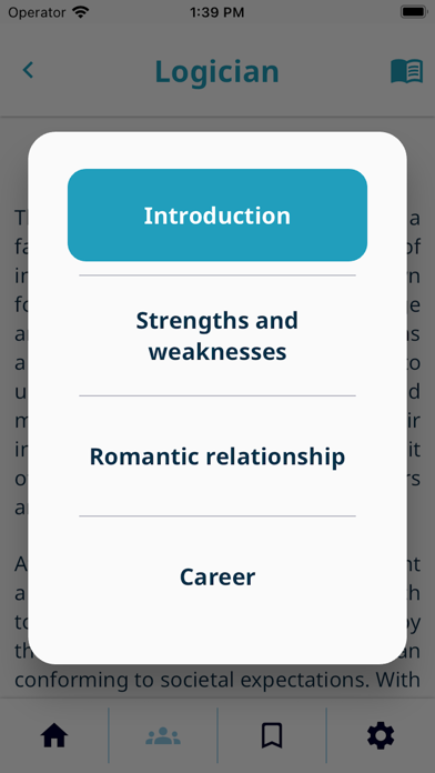 Personality Types screenshot 1