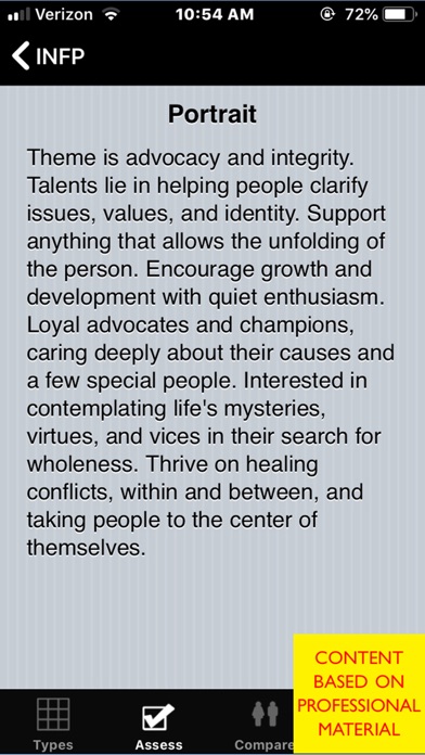 Personality Types screenshot 6