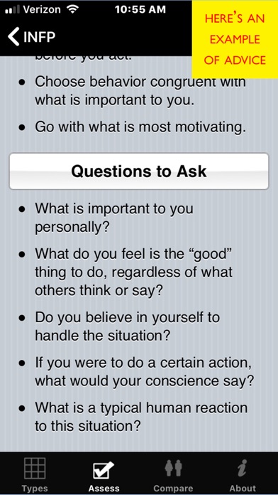Personality Types screenshot 3