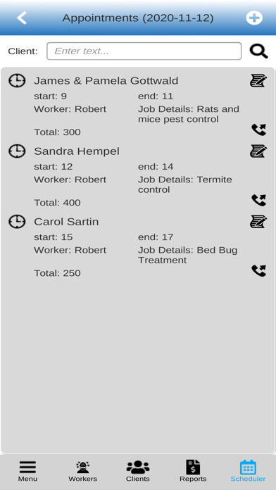 Pest Control Software screenshot 1