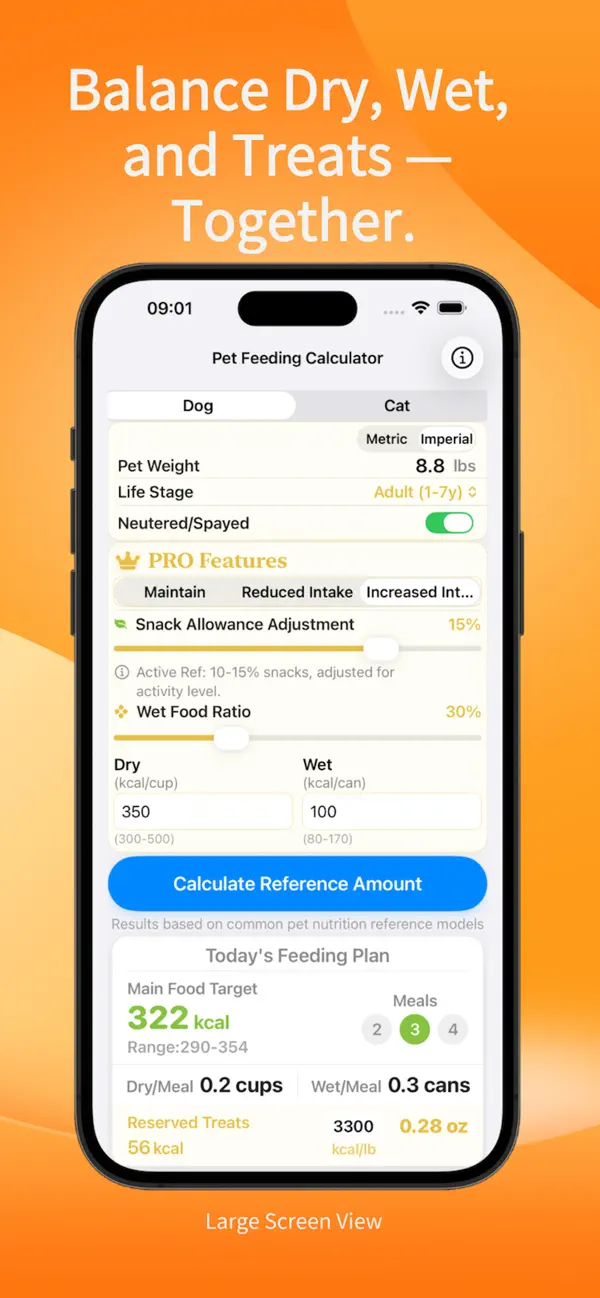 Pet Feeding Calculator screenshot 2