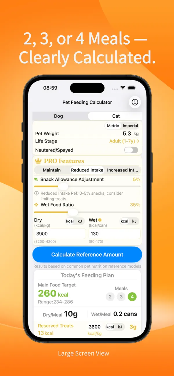 Pet Feeding Calculator screenshot 3