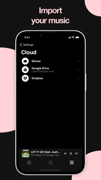 PewPee: Music Player Offline screenshot 1