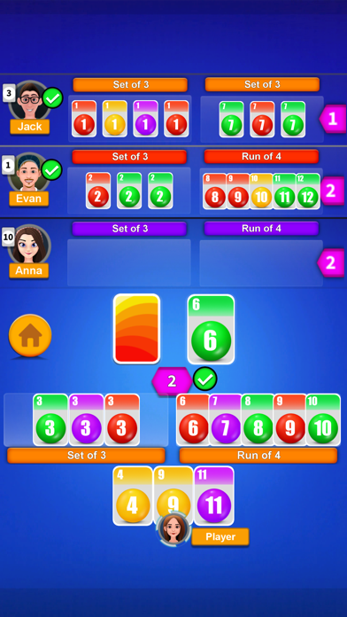 Phase rummy Classic card party screenshot 2