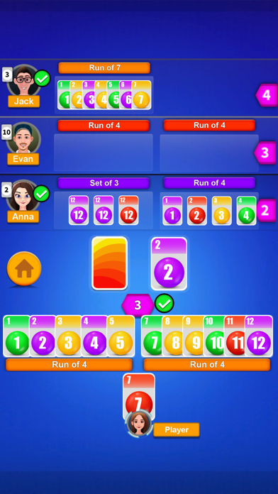 Phase rummy Classic card party screenshot 4